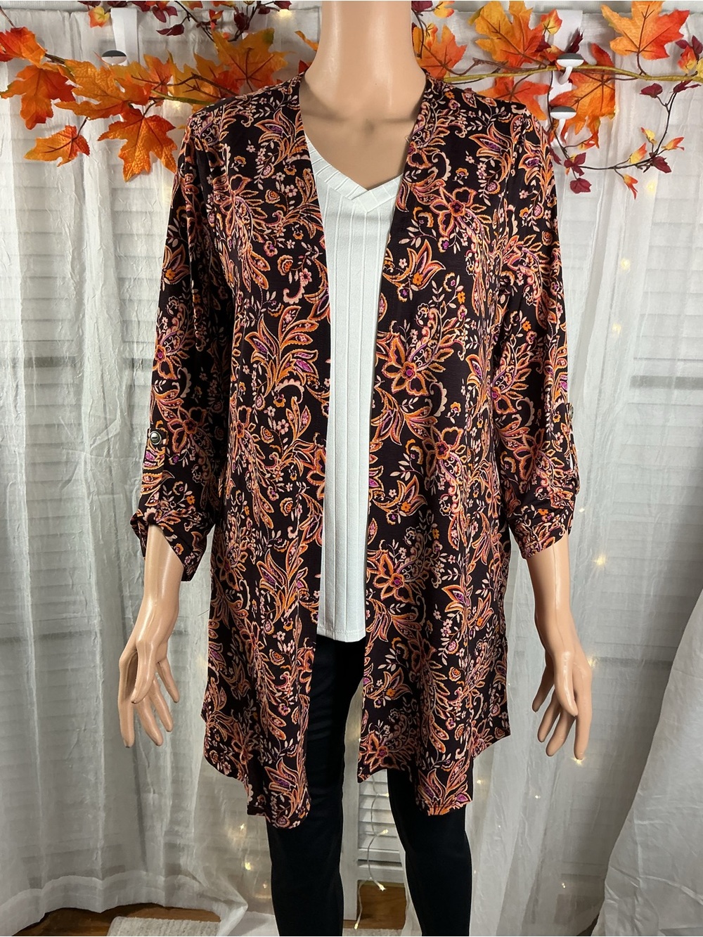 Dear Scarlett Lizzy Cardigan - Wine - Picture 4 of 7